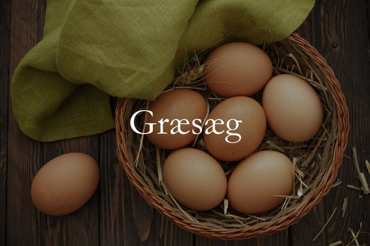 Græsæg fra økofodrede høns på græs